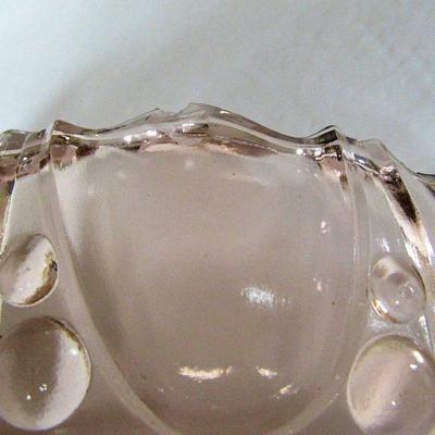 Depression Glass Pink Divided Relish, Oyster and Pearl, Anchor Hocking