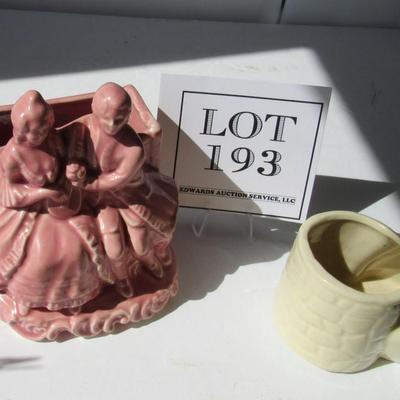 2 Vintage Pottery Planters