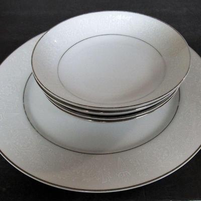 Lot 203: Service For 4 Set of Fine China Love Lace Dishes