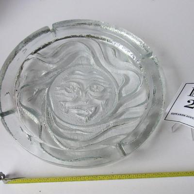 Blenko, Celestial Sun, Huge MCM Ashtray