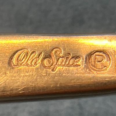 SOLID BRASS SHAVER HANDLE BY OLD SPICE