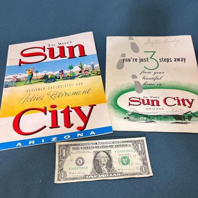 VINTAGE SUN CITY ARIZONA PROMO BROCHURES