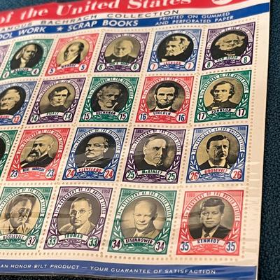 US PRESIDENTS STAMP SET BY H.E.HARRIS 1961 TO JFK