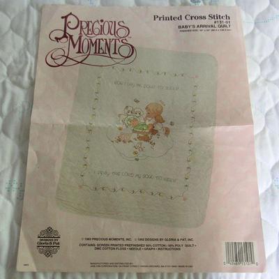 Precious Moments Baby Blanket Embroidery Project to Complete, Adorable