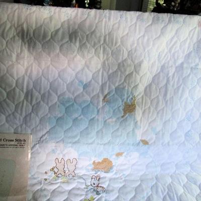 Precious Moments Baby Blanket Embroidery Project to Complete, Adorable
