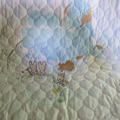 Precious Moments Baby Blanket Embroidery Project to Complete, Adorable