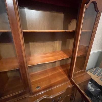 Vintage Solid Wood Bassett China Cabinet