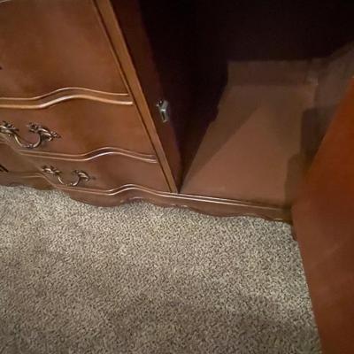 Vintage Solid Wood Bassett China Cabinet