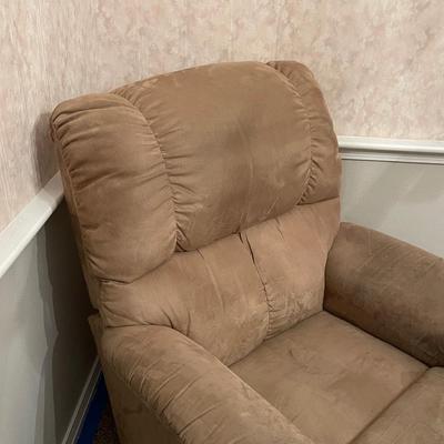 Two Microfiber Reclining Chairs