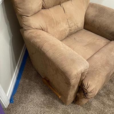 Two Microfiber Reclining Chairs