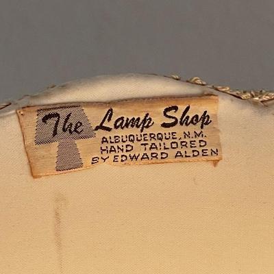 Two Antique Brass Bottom Lamps from "The Lamp Shop"