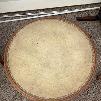 Antique Wood Bottom Side Table