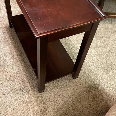 Vintage Wood Crown Mark Side Table