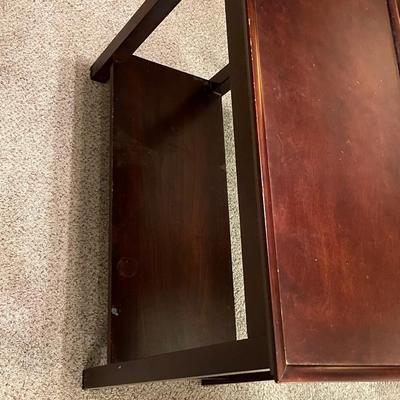 Vintage Wood Crown Mark Side Table
