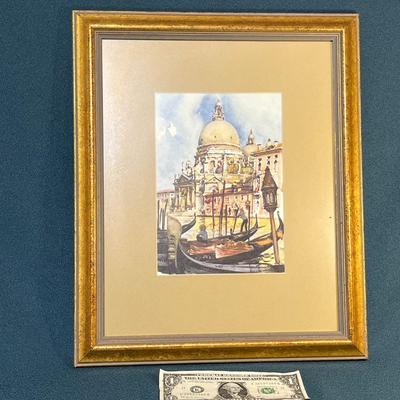 VENICE ITALY FRAMED MATTED PRINT