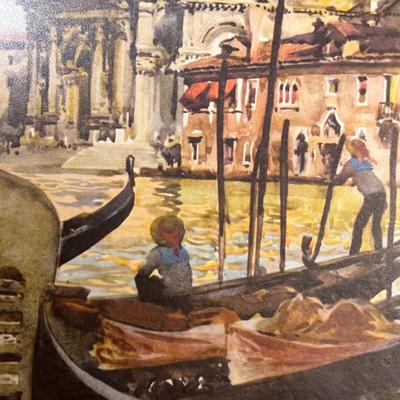 VENICE ITALY FRAMED MATTED PRINT