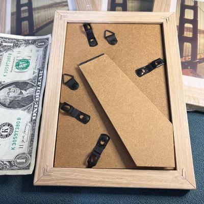 SET OF 4 OAK PICTURE FRAMES NEW IN PACKAGING
