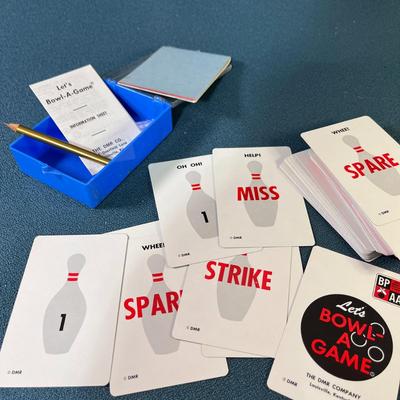 VINTAGE BOWLING CARD GAME 