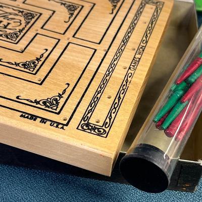 VINTAGE 1967 WOODEN BOARD GAME â€œMILLâ€