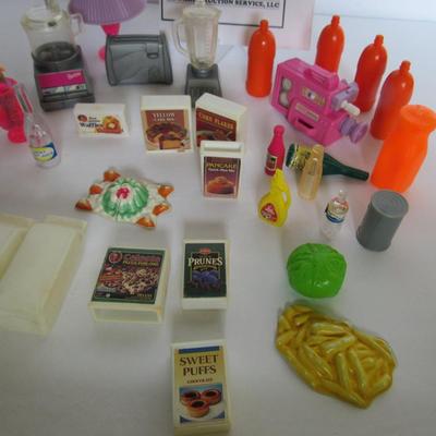 Lot of Barbie Sized Kitchen Stuff
