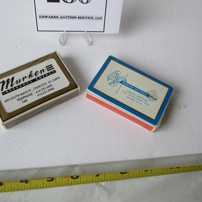 2 Vintage Decks of Cards, Oshkosh National Bank, Murken