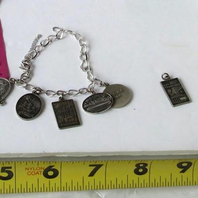 Neat Older Charm Bracelet, G.C.S.A.A. and Extra Charms, 1980s-90s