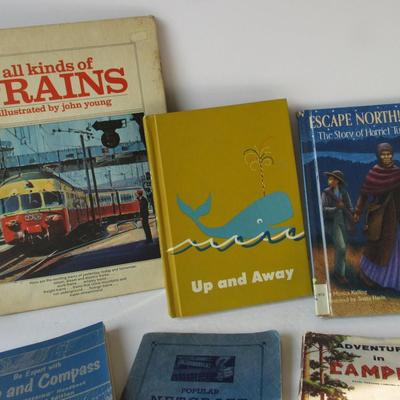 Lot 352: Lot of Books: Camping, Map and Compas, Trains, More