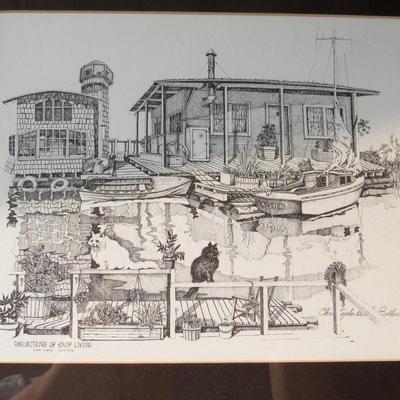 Lot 357: Reflections of Easy Living, Lake Union, Seattle Framed Print by Christopher Bollen