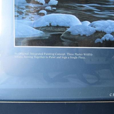 Lot 368: Large Picture: "Six-Pack" Celebrate the Timber Wolf, Artist Zoellick Signed in Silver Pen, 20" x 26"
