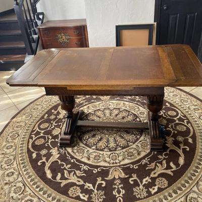 Vintage Table and Rug