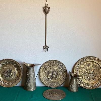 Assortment Of Vintage Brass Items