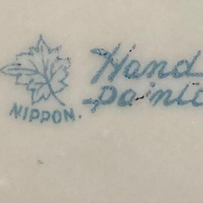 Nippon Hand Painted Berry Bowl And Five Small Bowls