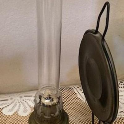 Vintage Green Kerosene Lamp