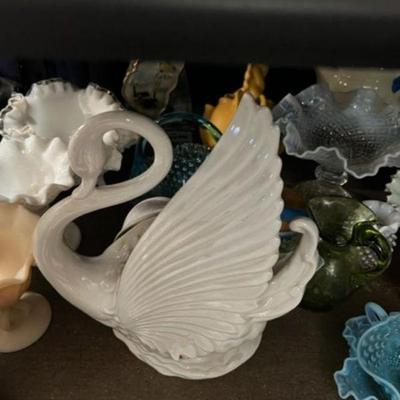 Mid Century Swan TV Lamp  It Works!