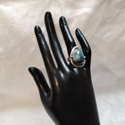 Navajo Turquoise 925 Ring Size 8.5