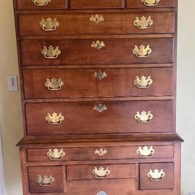 Queen Anne walnut highboy
