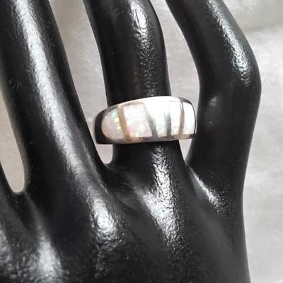 Vintage AK Opal 925 Ring Size 7