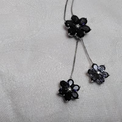 Special Made Vintage Amethyst 925 18" Necklace