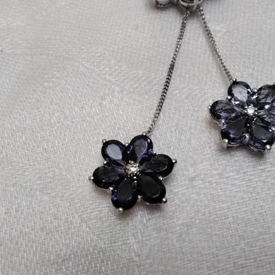 Special Made Vintage Amethyst 925 18" Necklace