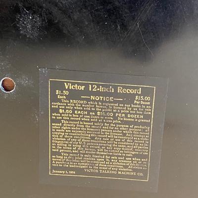 Vintage Victor One-sided Records
