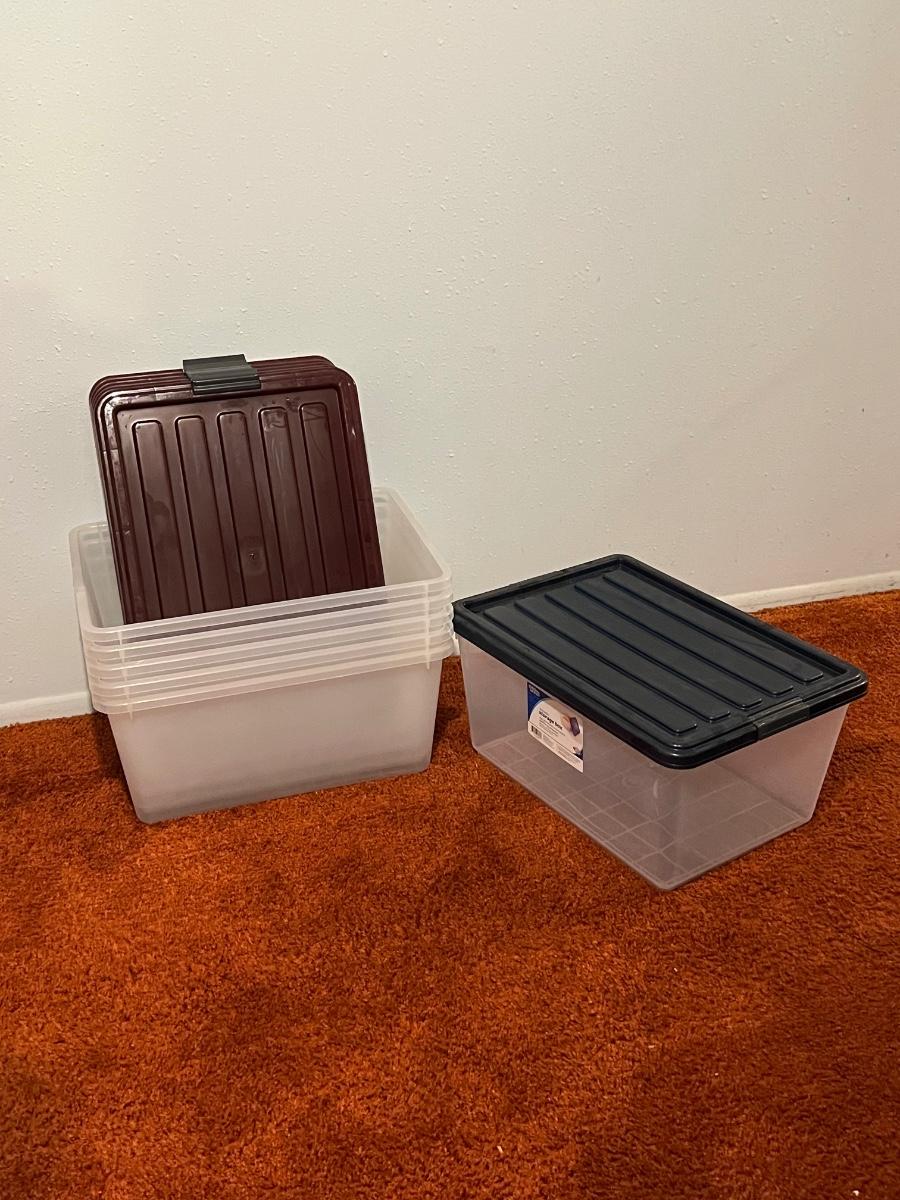 OFFICE DEPOT ~ (6) ~ Stackable Storage Boxes | EstateSales.org
