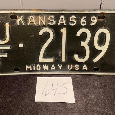 Vintage License Tag
