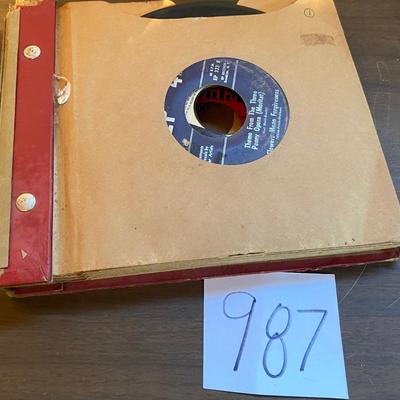 Vintage 45rpm Record Album