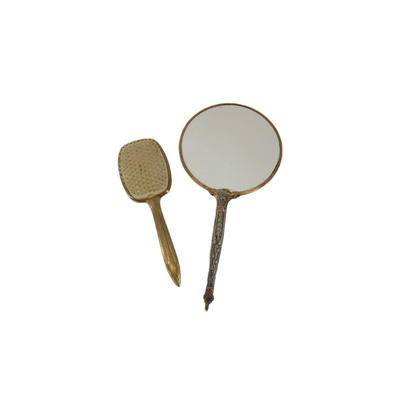 Large Vintage Mirror and Brush