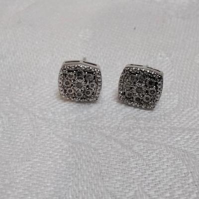 Diamond Chip 925 Earrings