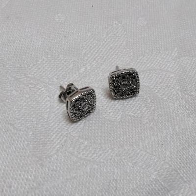 Diamond Chip 925 Earrings
