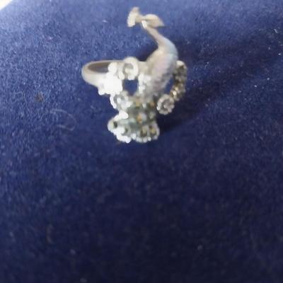 TWO SILVER .925 LADIES RINGS