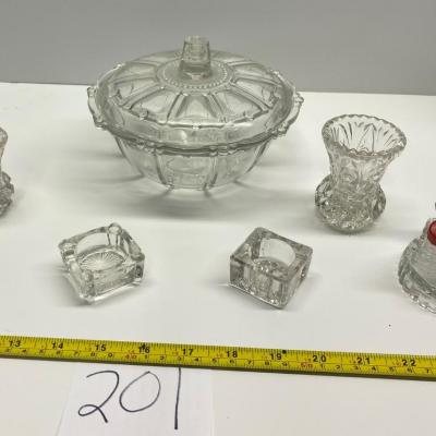 Vintage Toothpick and Salt Holders