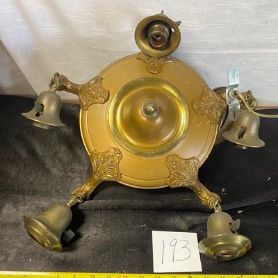 Vintage Brass Light Fixture