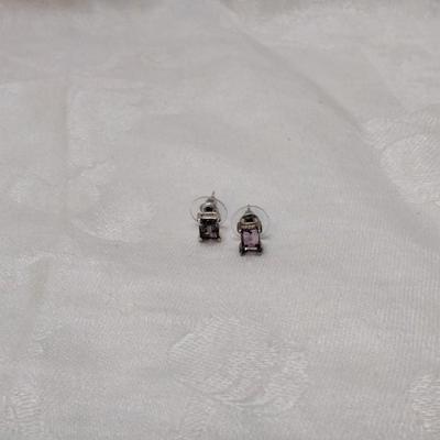 Handcrafted Amethyst Orfevrerie Wiskemann 925 Earrings